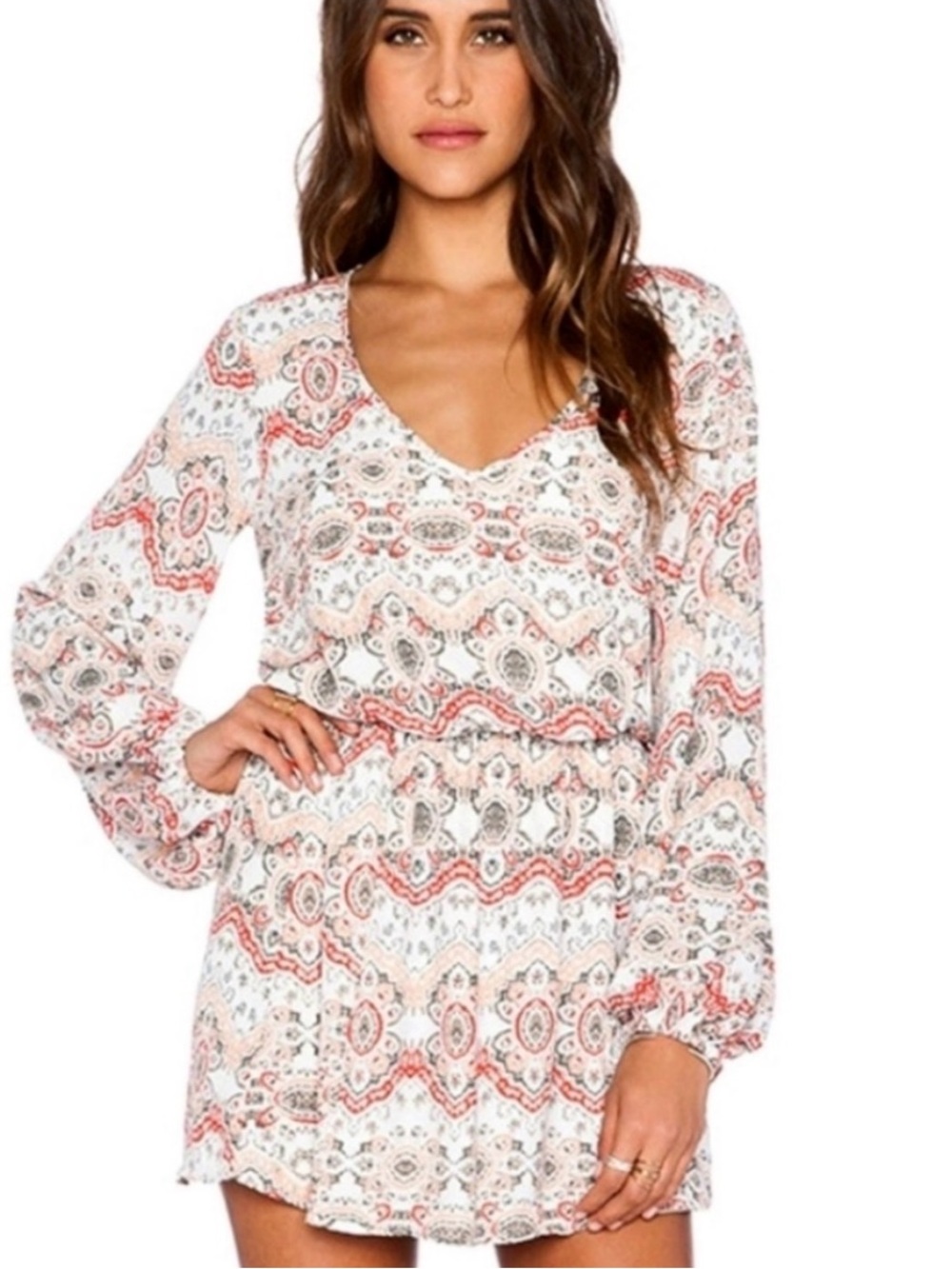 SHOW ME YOUR MUMU Rainey Paisley Long Sleeve Dress